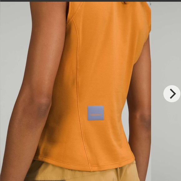 Lululemon Cap Sleeve Hiking Tank in Autumn Orange size 6 - Picture 4 of 10